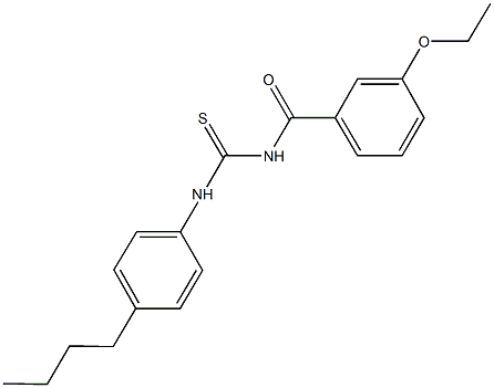 N-(4-butylphenyl)-N'-(3-ethoxybenzoyl)thiourea,445427-79-2,结构式