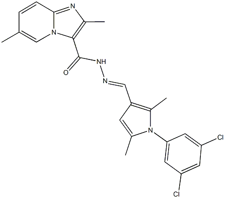 N'-{[1-(3,5-dichlorophenyl)-2,5-dimethyl-1H-pyrrol-3-yl]methylene}-2,6-dimethylimidazo[1,2-a]pyridine-3-carbohydrazide Structure