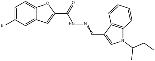 445430-00-2 5-bromo-N'-[(1-sec-butyl-1H-indol-3-yl)methylene]-1-benzofuran-2-carbohydrazide