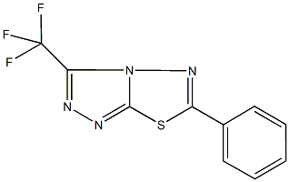 6-phenyl-3-(trifluoromethyl)[1,2,4]triazolo[3,4-b][1,3,4]thiadiazole Structure