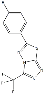 6-(4-fluorophenyl)-3-(trifluoromethyl)[1,2,4]triazolo[3,4-b][1,3,4]thiadiazole|