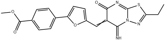 445456-22-4 methyl 4-{5-[(2-ethyl-5-imino-7-oxo-5H-[1,3,4]thiadiazolo[3,2-a]pyrimidin-6(7H)-ylidene)methyl]-2-furyl}benzoate