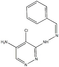 benzaldehyde (5-amino-4-chloro-3-pyridazinyl)hydrazone 结构式