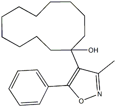 1-(3-methyl-5-phenyl-4-isoxazolyl)cyclododecanol Structure