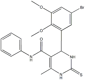 4-(5-bromo-2,3-dimethoxyphenyl)-6-methyl-N-phenyl-2-thioxo-1,2,3,4-tetrahydro-5-pyrimidinecarboxamide|