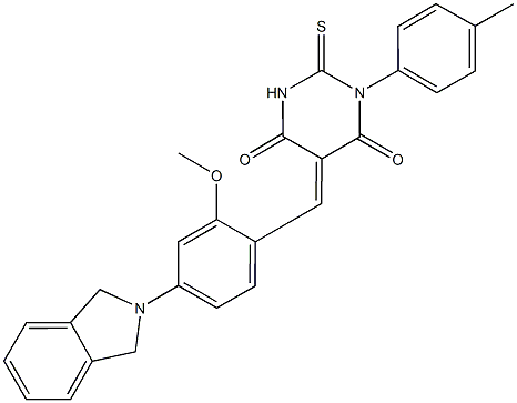 445458-73-1 5-[4-(1,3-dihydro-2H-isoindol-2-yl)-2-methoxybenzylidene]-1-(4-methylphenyl)-2-thioxodihydro-4,6(1H,5H)-pyrimidinedione