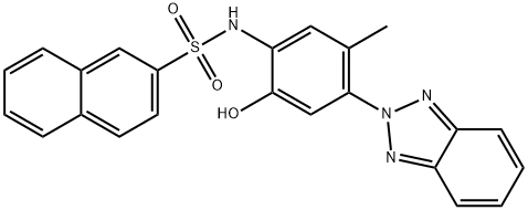 N-[4-(2H-1,2,3-benzotriazol-2-yl)-2-hydroxy-5-methylphenyl]-2-naphthalenesulfonamide,445464-57-3,结构式