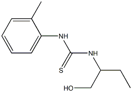 N-[1-(hydroxymethyl)propyl]-N'-(2-methylphenyl)thiourea 化学構造式