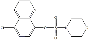 5-chloro-8-quinolinyl 4-morpholinesulfonate Structure