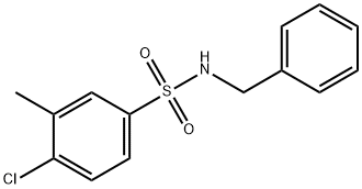 N-benzyl-4-chloro-3-methylbenzenesulfonamide 结构式