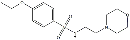 4-ethoxy-N-[2-(4-morpholinyl)ethyl]benzenesulfonamide,446309-30-4,结构式