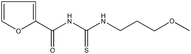 N-(2-furoyl)-N'-(3-methoxypropyl)thiourea Struktur