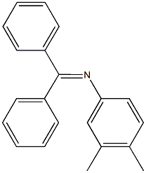 N-(3,4-dimethylphenyl)-N-(diphenylmethylene)amine Structure