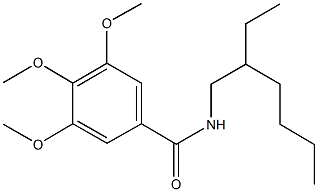 N-(2-ethylhexyl)-3,4,5-trimethoxybenzamide Structure
