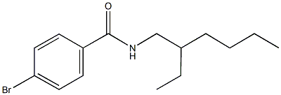 4-bromo-N-(2-ethylhexyl)benzamide Structure