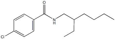 4-chloro-N-(2-ethylhexyl)benzamide 结构式