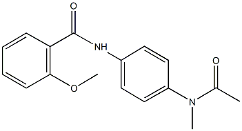 N-{4-[acetyl(methyl)amino]phenyl}-2-methoxybenzamide Structure