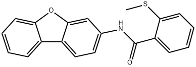 N-dibenzo[b,d]furan-3-yl-2-(methylsulfanyl)benzamide Structure