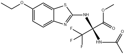 methyl 2-(acetylamino)-2-[(6-ethoxy-1,3-benzothiazol-2-yl)amino]-3,3,3-trifluoropropanoate,447411-05-4,结构式