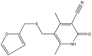 447429-11-0 5-{[(2-furylmethyl)sulfanyl]methyl}-4,6-dimethyl-2-oxo-1,2-dihydropyridine-3-carbonitrile