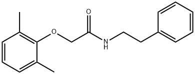 2-(2,6-dimethylphenoxy)-N-(2-phenylethyl)acetamide,447437-41-4,结构式