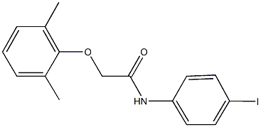 2-(2,6-dimethylphenoxy)-N-(4-iodophenyl)acetamide Struktur