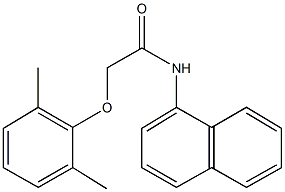 2-(2,6-dimethylphenoxy)-N-(1-naphthyl)acetamide 化学構造式