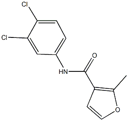 N-(3,4-dichlorophenyl)-2-methyl-3-furamide Struktur