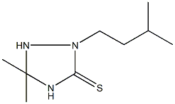 2-isopentyl-5,5-dimethyl-1,2,4-triazolidine-3-thione Structure