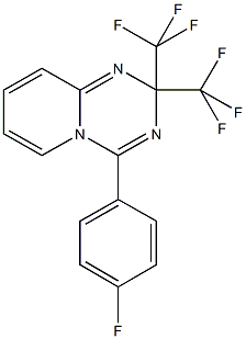 4-(4-fluorophenyl)-2,2-bis(trifluoromethyl)-2H-pyrido[1,2-a][1,3,5]triazine Structure