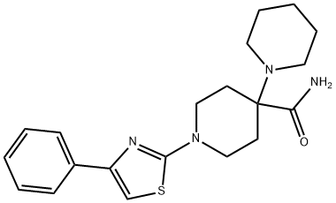 1-(4-phenyl-1,3-thiazol-2-yl)-1',4-bipiperidine-4-carboxamide Struktur