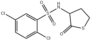 2,5-dichloro-N-(2-oxotetrahydro-3-thienyl)benzenesulfonamide Struktur