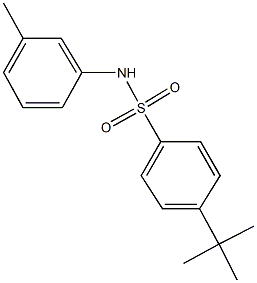 4-tert-butyl-N-(3-methylphenyl)benzenesulfonamide Structure