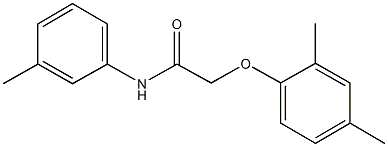 2-(2,4-dimethylphenoxy)-N-(3-methylphenyl)acetamide 化学構造式
