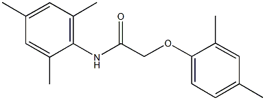 2-(2,4-dimethylphenoxy)-N-mesitylacetamide 化学構造式