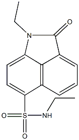 N,1-diethyl-2-oxo-1,2-dihydrobenzo[cd]indole-6-sulfonamide Structure