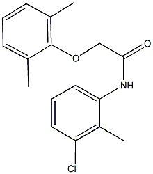 N-(3-chloro-2-methylphenyl)-2-(2,6-dimethylphenoxy)acetamide 结构式
