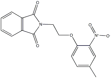 2-(2-{2-nitro-4-methylphenoxy}ethyl)-1H-isoindole-1,3(2H)-dione Structure