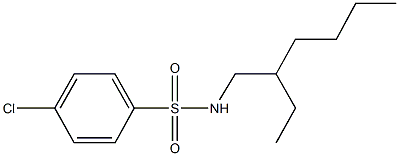 4-chloro-N-(2-ethylhexyl)benzenesulfonamide Structure