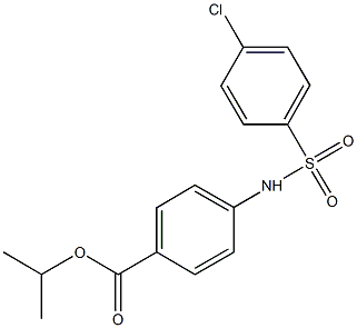 isopropyl 4-{[(4-chlorophenyl)sulfonyl]amino}benzoate Struktur