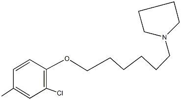 1-{6-[(2-chloro-4-methylphenyl)oxy]hexyl}pyrrolidine|