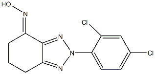 2-(2,4-dichlorophenyl)-2,5,6,7-tetrahydro-4H-1,2,3-benzotriazol-4-one oxime,448906-31-8,结构式