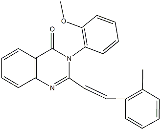 3-(2-methoxyphenyl)-2-[2-(2-methylphenyl)vinyl]quinazolin-4(3H)-one Structure