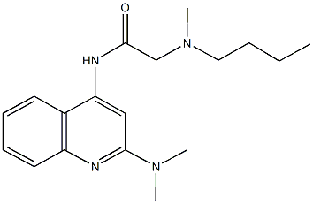 2-[butyl(methyl)amino]-N-[2-(dimethylamino)-4-quinolinyl]acetamide,448908-57-4,结构式