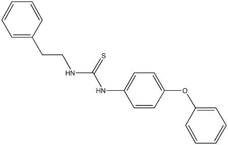 N-(4-phenoxyphenyl)-N'-(2-phenylethyl)thiourea Structure