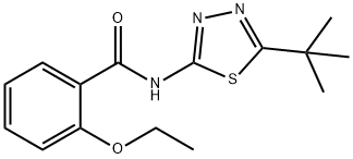 N-(5-tert-butyl-1,3,4-thiadiazol-2-yl)-2-ethoxybenzamide,448912-75-2,结构式