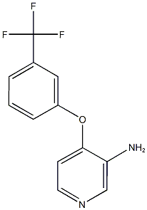 4-[3-(trifluoromethyl)phenoxy]-3-pyridinamine 结构式