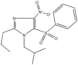 4-nitro-1-isobutyl-5-(phenylsulfonyl)-2-propyl-1H-imidazole,448915-78-4,结构式