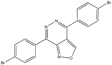 4,7-bis(4-bromophenyl)isoxazolo[3,4-d]pyridazine 结构式