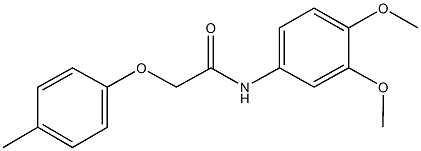 N-(3,4-dimethoxyphenyl)-2-(4-methylphenoxy)acetamide Structure